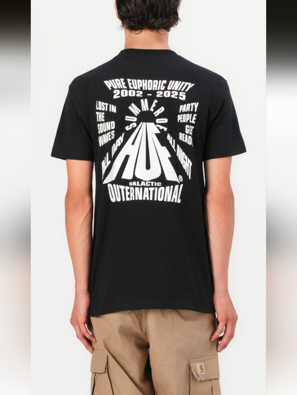 NWT Huf Black Euphoric Short Sleeve Tee Tshirt Size US Men's XL